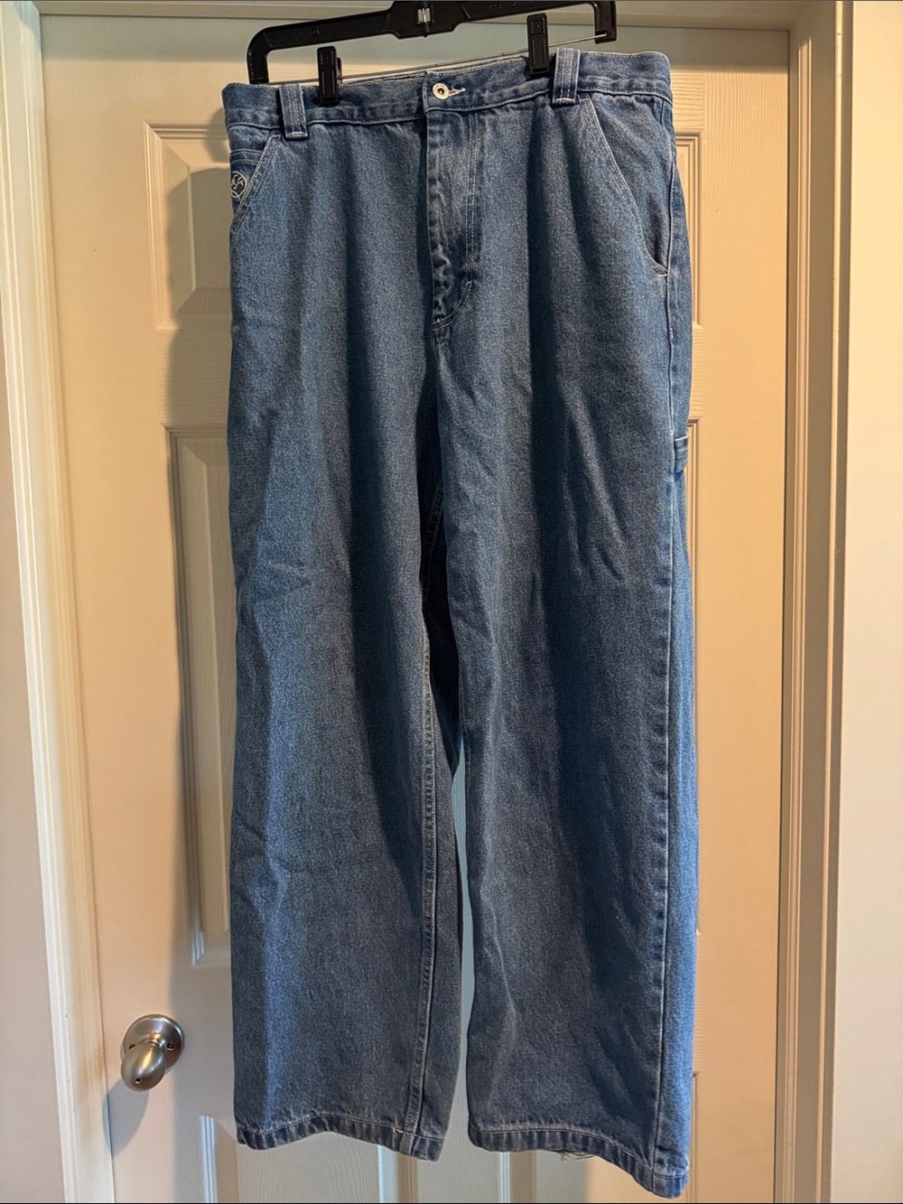 Men’s baggy Polar Skate Big Boy Jeans — Light Blue size Medium